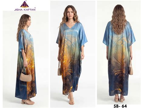 Jisha Kaftan Satin Breeze Vol 8 Digital Printed Japan Satin Kaftan ...