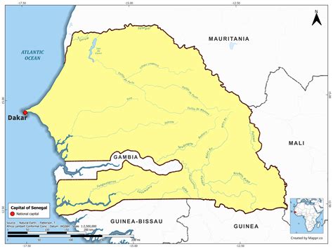 Senegal Maps | Mappr