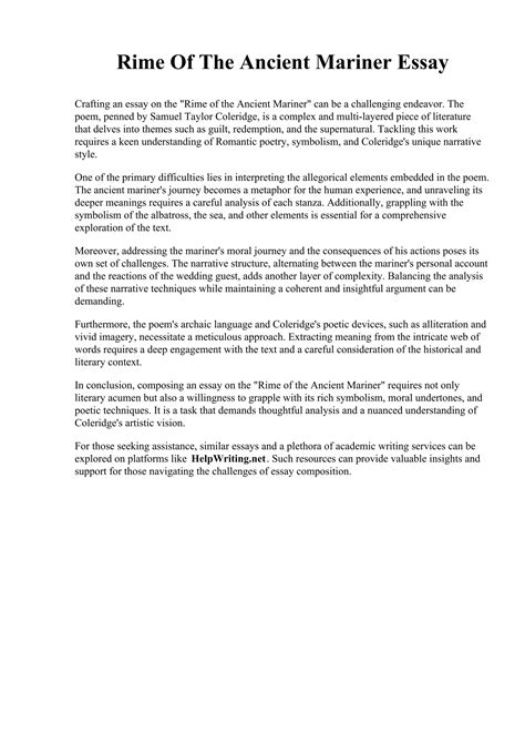 Rime Of The Ancient Mariner Essay.pdf