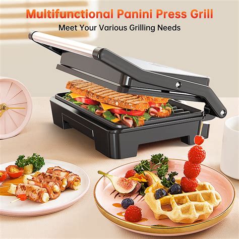 GPED Panini Press Sandwich Maker, 2 Slice Stainless India | Ubuy