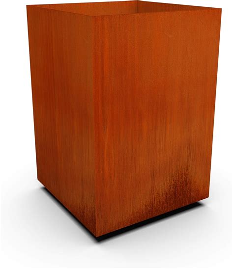 Buy Plantercraft Corten Steel Metal Planter Box, Tall-Cube Sizes ...