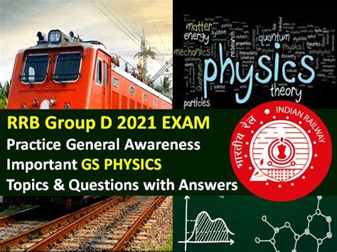 RRB Group D 2021 Exam Important GS Physics Topics/Questions with ...