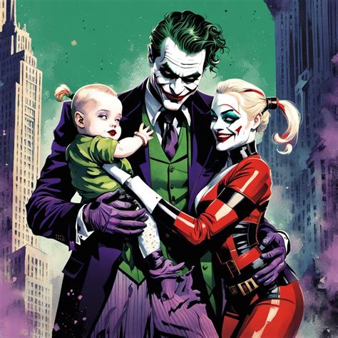 The Joker and Harley Quinn with there Baby - AI Generated Artwork ...