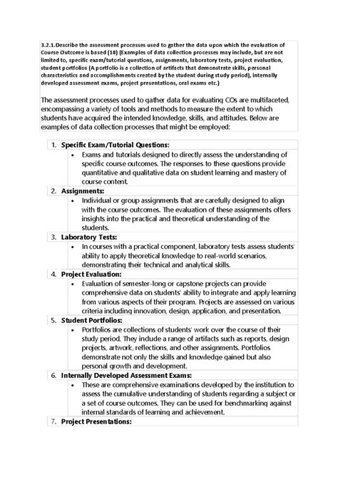 Criteria 3 - jjnnnnnnnnnnnnnnnnnnnn - 3.2.1 the assessment processes ...