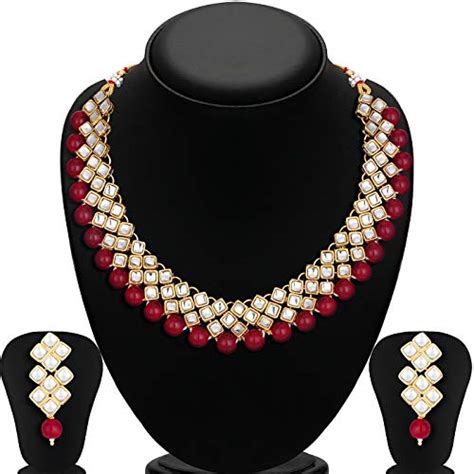 Buy Sukkhi Exotic Kundan Gold Plated Wedding Jewellery Choker Necklace ...