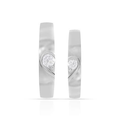 Connected Hearts Silver Couple Rings – Anayra Jewellery