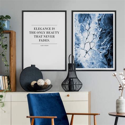 Poster Audrey Hepburn -Elegance is the only Beauty | wall-art.com