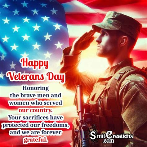 Inspirational Happy Veterans Day Wishes to Salute Our Soldiers - Smit Creations – Your Daily ...