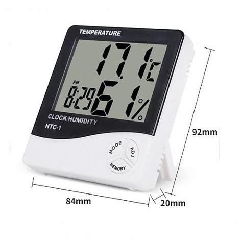 HTC-1 High Precision Large-Screen Electronic Indoor Temperature ...