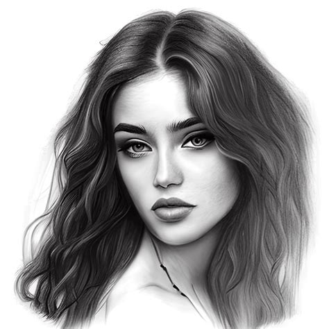 Beautiful Sketch of a Woman · Creative Fabrica - sketch of woman