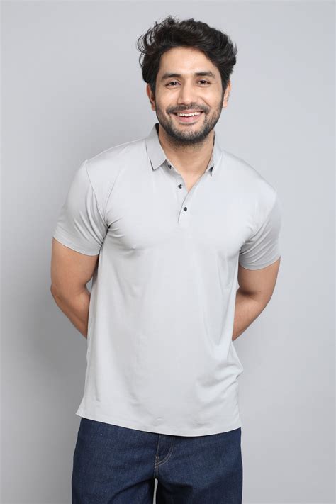 Light Grey Stitch Less Polo Tshirt – Throwback
