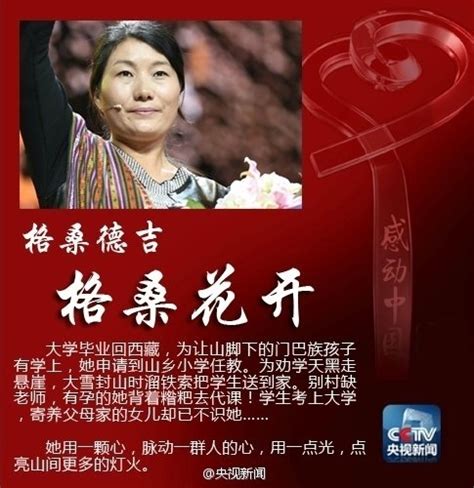 2013年度感动中国十大人物:格桑德吉(图)_中小学教育网