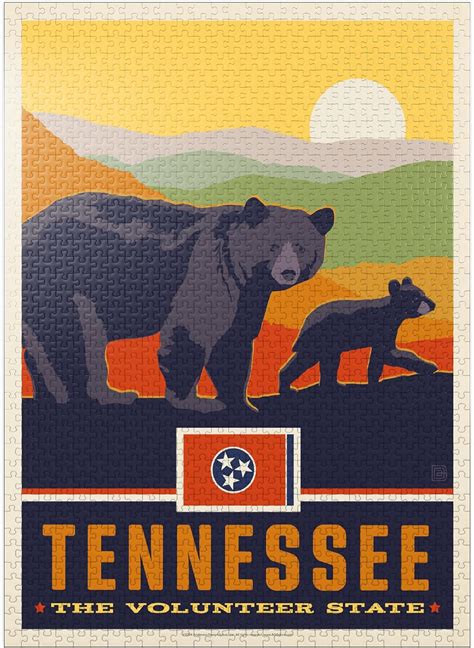 Amazon.com: MyPuzzle Tennessee: The Volunteer State - Premium 1000 ...