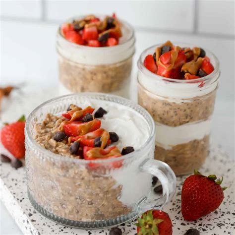 Chocolate Protein Overnight Oats with Chia Seeds - Whole Lotta Yum
