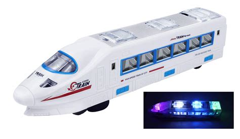 Buy YIJIAOYUN Electric Bullet Train Toy with Sound and Flashing Lights ...