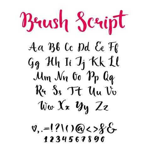Brush Font Letters at John Gemmill blog