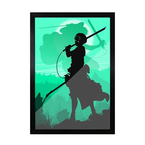 Levi Ackerman Shadow Art Frame | Attack on titan posters – Frameo Store