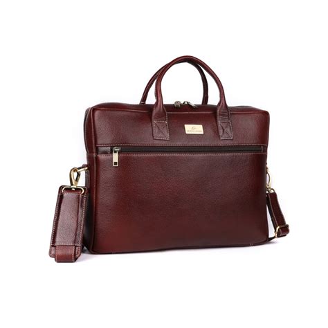 Alferd Leather Laptop Bag-Brown – LEATHERICIAN