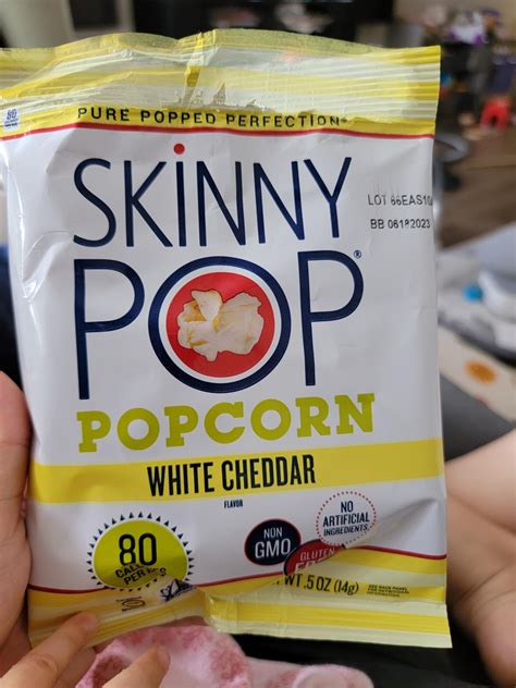 Skinny Pop Popcorn White Cheddar : r/MSPI