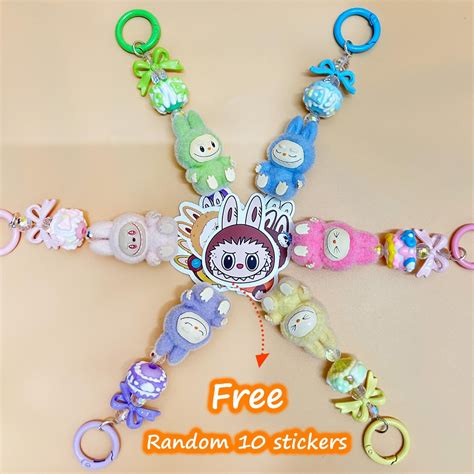 Buy Labubu Keychains,keychain Mini Labubu,free 10 Labubu Stickers ...