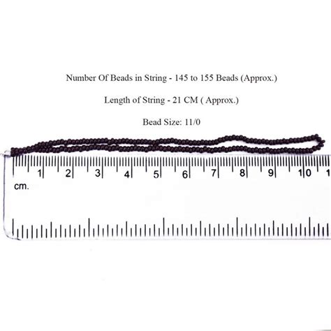 Buy 11/0 color Seed bead strings in Dark Brown Color ...