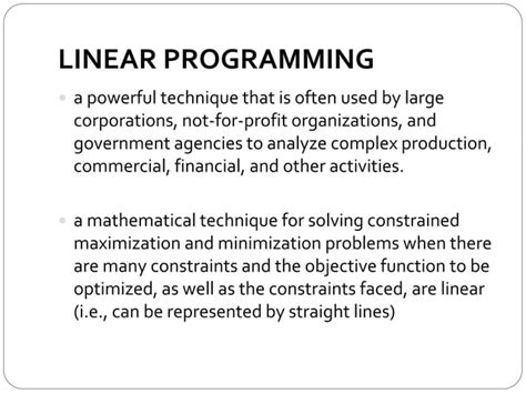 Image result for Business Mathematics Linear Programming