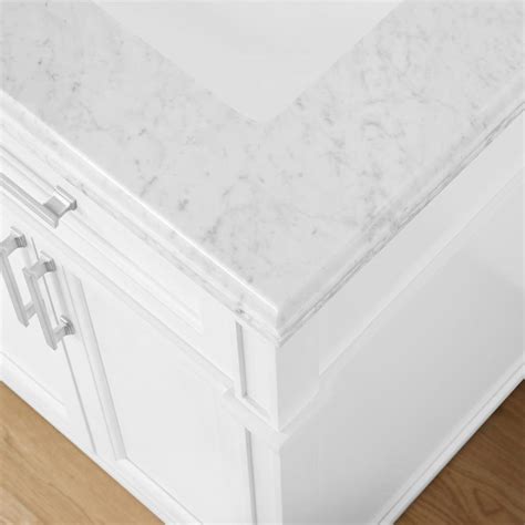 Buy Caville 60 in. W x 22 in. D x 34.50 in. H Bath Vanity in White with ...