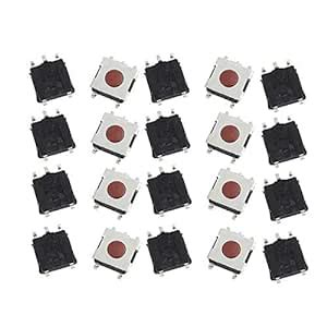 ELECTROPRIME 20 Pcs 6mmx6mmx2.5mm Panel PCB Momentary Tactile Tact Push ...