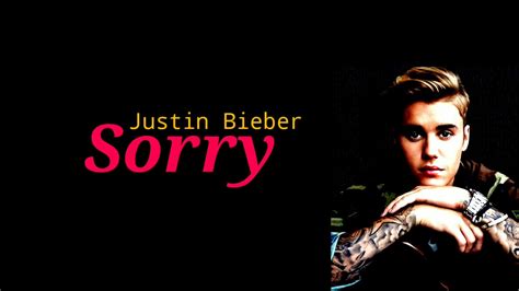 Sorry - Justin Bieber (lyrics) - YouTube