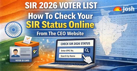 SIR 2026 voter list: How to check your SIR status online from the CEO ...