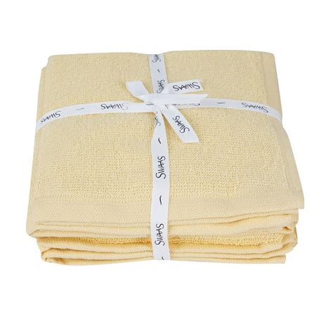 Pure Cotton Terry Dish Cloth - Chamomile - Set of 8 – Swaas