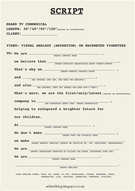 Image result for Script of Advertisement Examples