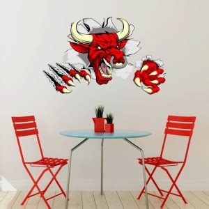 Flipkart SmartBuy 105 cm Angry Bull Self Adhesive Sticker Price in ...