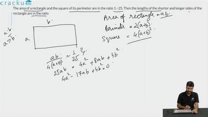 [Video] The area of a rectangle and the square of its perimeter are in ...