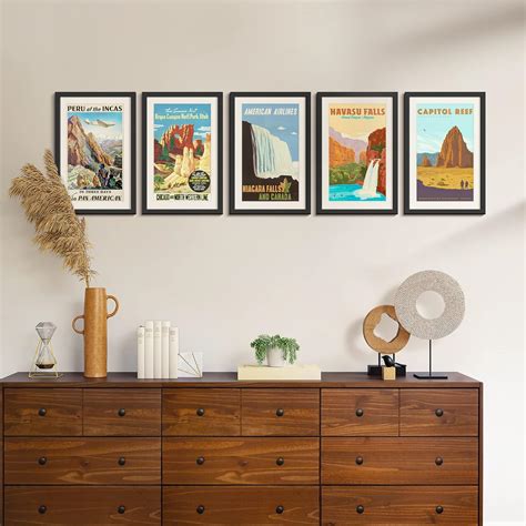 upsimples 11x17 Picture Frame Set of 10, 9x15 with Mat or 11x17 Withou ...