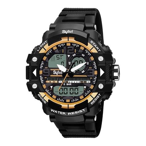 Sylvi Digital Watch Shockproof Multi-Functional Digital Watch for Men ...