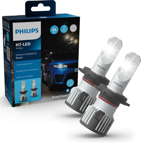 Philips automotive lighting Ultinon Pro6000 Boost H7 LED Boost Bulbs ...