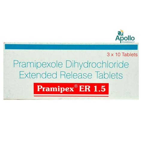 Pramipex ER 1.5 Tablet 10's Price, Uses, Side Effects, Composition ...