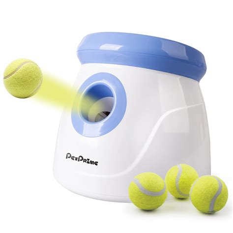 PetPrime Dog Automatic Ball Launcher Dog Interactive Toy Dog Fetch Toy ...