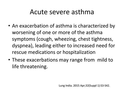 Acute exacerbation of asthma | PDF