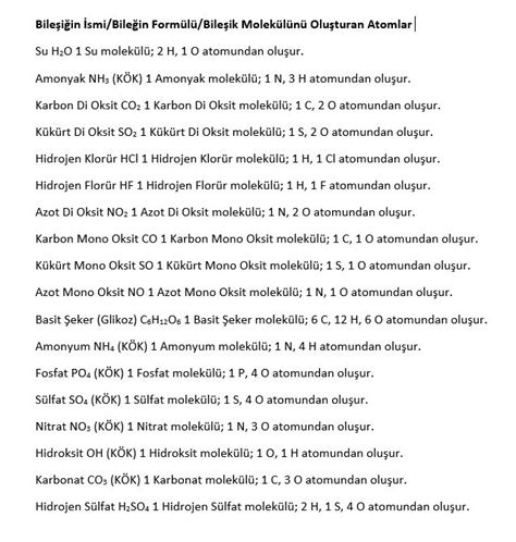Bileşik tanımı nedir ve özellikleri nelerdir?