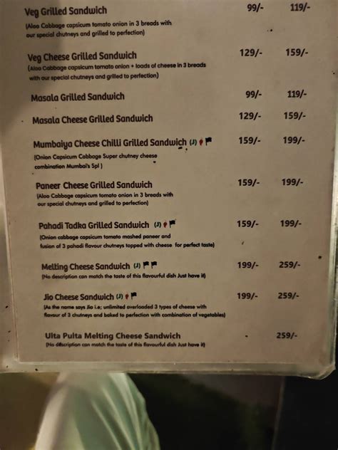 Menu at Food Adda Andheri, Mumbai