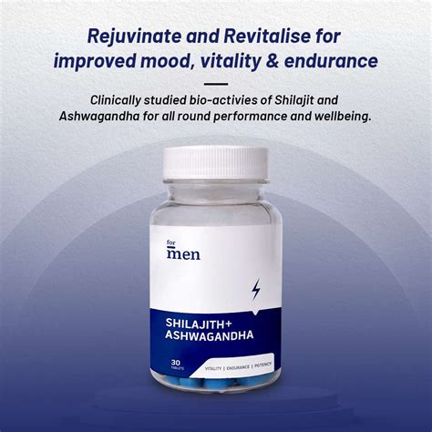 For Men Shilajit and Ashwagandha Tablets - 30 - Swadesii