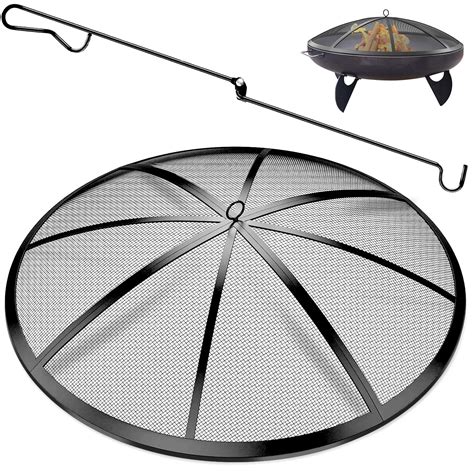 Amazon.com : POEPRH Fire Pit Spark Screen, 22Inch Fire Pit Screen ...