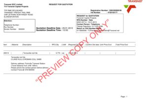 Fillable Online Transnet SOC Limited T/A Transnet Capital Projects ...