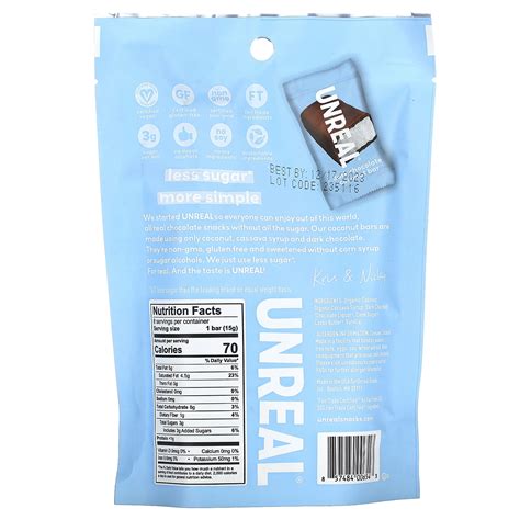 Unreal, Dark Chocolate Coconut Bars, 4.2 oz (120 g)
