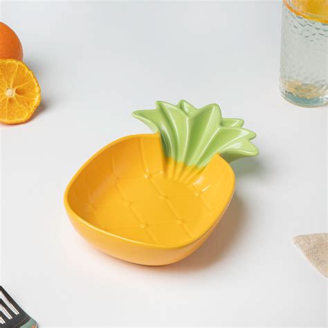 Perky Pineapple Textured Snack Plate 8 Inch Online - Premium Snack ...