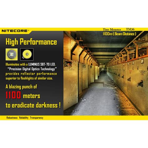 Nitecore TM36 LED Flashlight, LED Spot Light, High Power Search Light ...