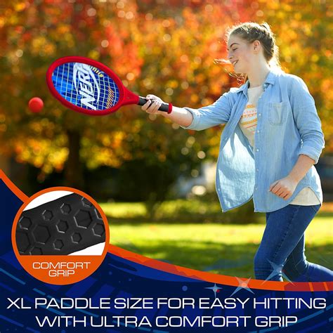 Buy NERF Foam Tennis Set for Kids - 2 Player Kids Tennis Set - Jumbo ...