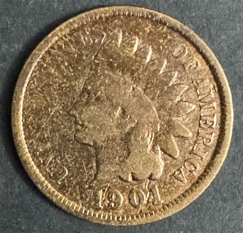 1901 Indian Head Penny #1940101 | Auctionninja.com